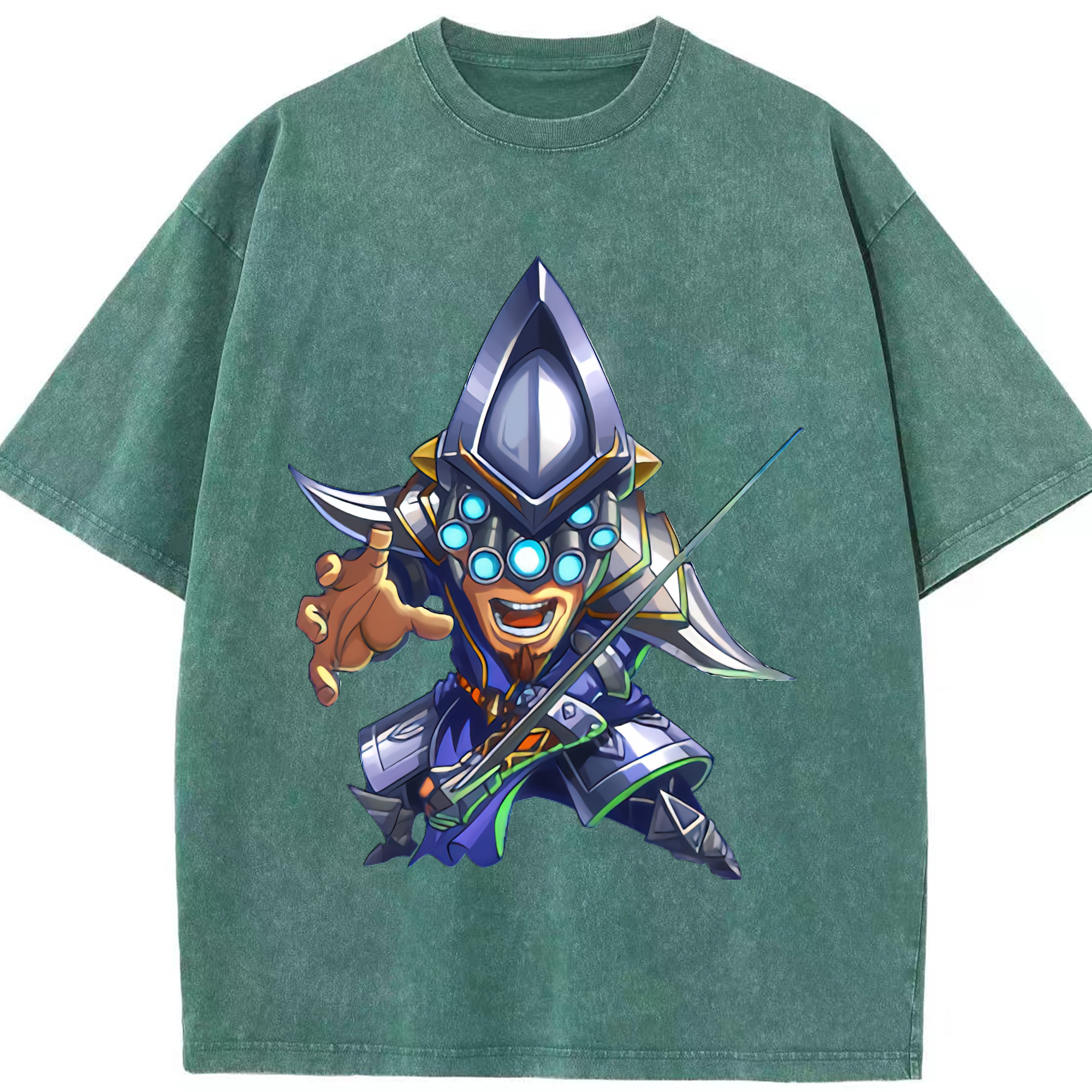 リーグ・オブ・レジェンド League of Legends LOL 綿100% ヴィンテージ風 半袖Tシャツ（フロントプリント）